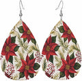 Teardrop Style Leather Earrings Outer Layer Silver Plating Hypoallergenic, Fashion Accessories Suitble Casual Outfits Parties Daily Wear for Sister Mom Wife Friends