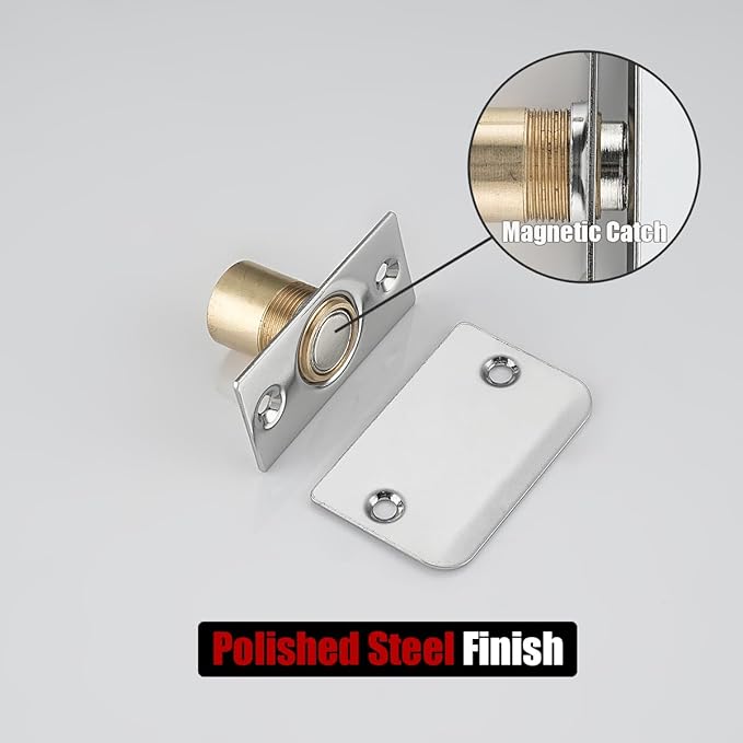 JQK Closet Magnetic Door Ball Catch Hardware, 430 Stainless Steel Catch - Image 4