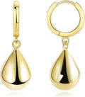 14K Gold Earring Cross Waterdrop Butterfly Heart Knot Earrings for Women Gold Silver Cross Leverback Drop Gold Silver Teardrop Hoop Dangle Earring White Gold Dangle Drop Earring