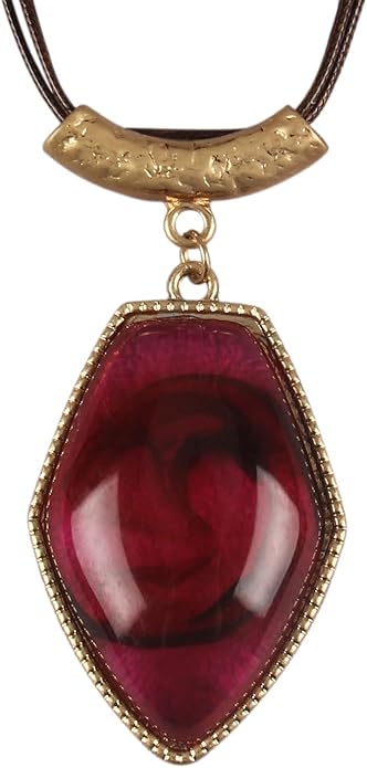 Women's Leather Long Necklace Bohemian Style Circle Retro Pendant Necklace Women's Jewelry