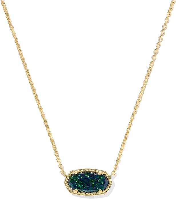 Kendra Scott Elisa Pendant Necklace for Women, Fashion Jewelry, 14k Gold-Plated