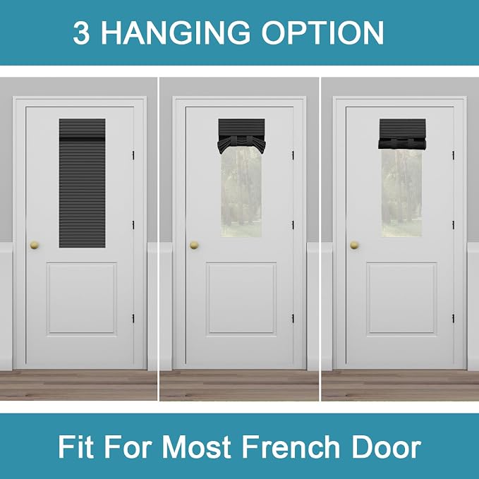Muamar French Door Curtains Privacy Door Blind, Front Door Window Curtain - Image 6