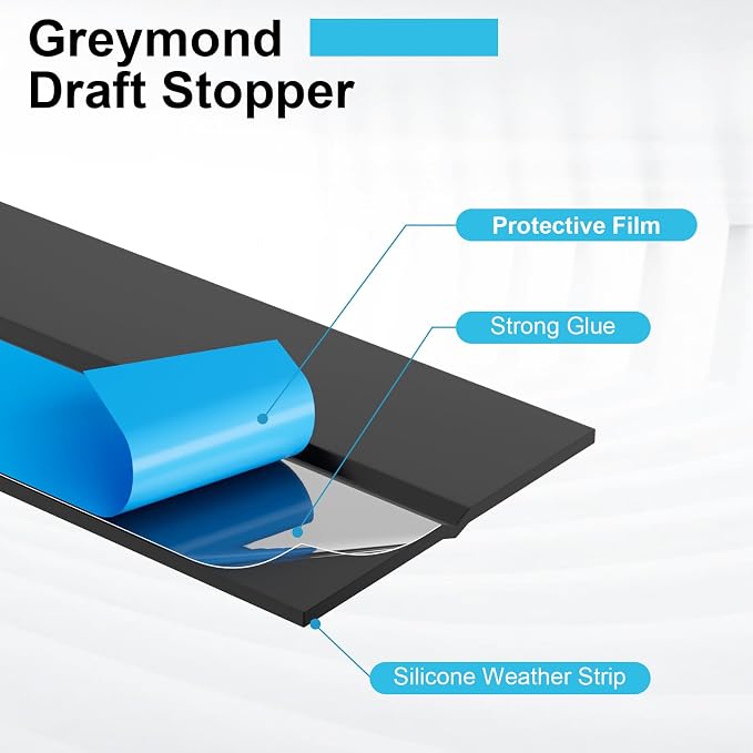 Weather Stripping Door Seal, 20 Ft Shower Door Seal, 2 in | Flexible door sweep - Image 3