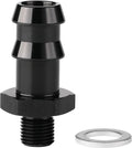 M10x1.0 Male Metric to 1/2 Barb Fuel Pump Outlet Adapter Fitting Aluminum Black by Podavelle