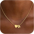 Valentines Day Gifts for Kids Teen Girls Women - 14K Gold Plated Dainty Heart A-Z Initial Letter Necklace Teen Girls Gifts Trendy Stuff Birthday Gift for 5 6 7 8 9 10 Year Old Girls Gift