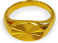 Elegant 18K Gold Plated Stainless Steel Ring – Fine Metal-Plated Jewelry with Durable, Scratch-Resistant Design for Daily Wear & Special Occasions