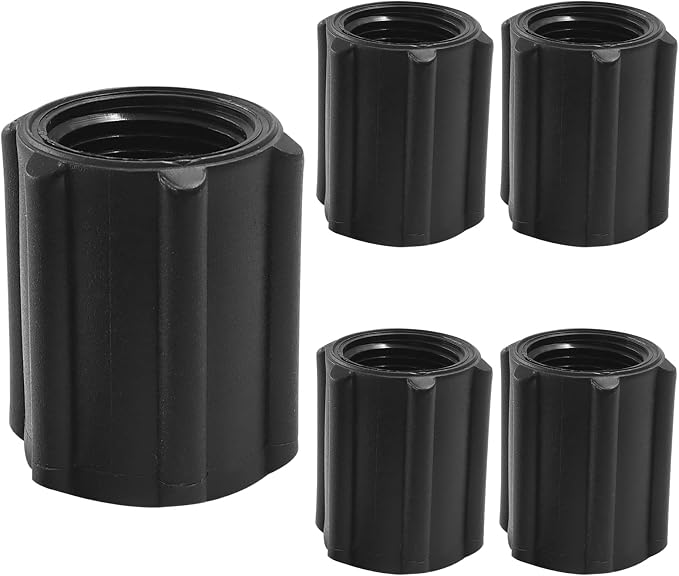 5 Pack 1/2 Inch Double Female Thread Joint PVC Coupling | Threaded, NPT Coupling by Unknown
