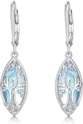 VONALA Flower Earrings for Women 925 Sterling Silver Rose/Lotus/Scottish Thistle/Tulip/Lilac/Mushroom/Pineapple Dangle Drop Earrings Flower Jewelry Gifts for Women Girls Birthday Gifts