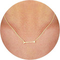 14K Gold Plated Dainty Pendant Butterfly Bead Boot Bee Baseball Flower Compass Airplane Heart Hummingbird Tree Necklace Simple Jewelry Gift for Women