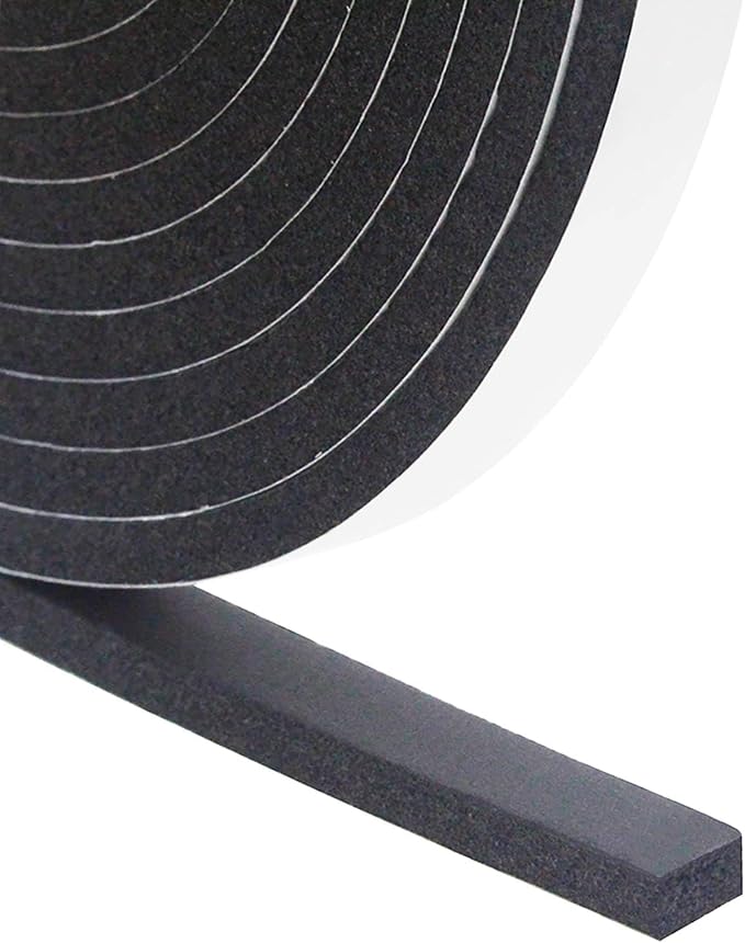 DGSL Foam Weather Stripping, 1/2" x1/4", 10Ft Door Window Seal Tape | Self by DGSL