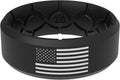 Groove Life Edge Silicone Ring - Breathable Rubber Wedding Rings for Men, Unique Design, Comfort Fit Ring