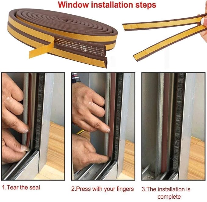 CloudBuyer Door Weather Stripping, Soundproof Insulation Seal Strip - Image 8