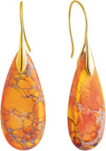 SELOVO Stone Fishhook Dangle Drop Earrings Statement Earrings for Women Stone