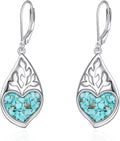VONALA Flower Earrings for Women 925 Sterling Silver Rose/Lotus/Scottish Thistle/Tulip/Lilac/Mushroom/Pineapple Dangle Drop Earrings Flower Jewelry Gifts for Women Girls Birthday Gifts