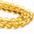 12MM 32PCS Natural Crystal Stone Clean Citrine 3A Grade Loose Beads for Jewelry Making DIY Bracelet
