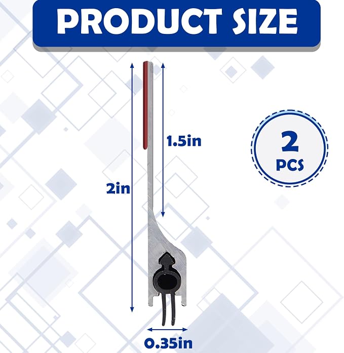 Gisafai 2 Pcs 48 Inches Door Mouse Stopper, Metal Sweep, Weather Seal - Image 2