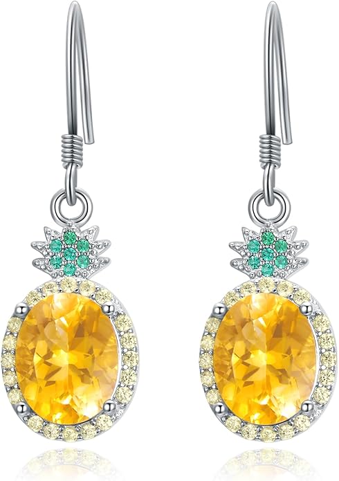 VONALA Flower Earrings for Women 925 Sterling Silver Rose/Lotus/Scottish Thistle/Tulip/Lilac/Mushroom/Pineapple Dangle Drop Earrings Flower Jewelry Gifts for Women Girls Birthday Gifts