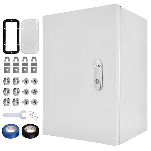 Electrical Junction Box 20x16x8, NEMA 4X IP66 Steel Enclosure Box | 1.5mm steel by CXCESNS