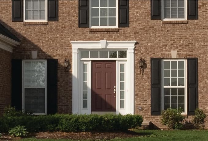 Homeside Raised Panel Vinyl Shutter 1 Pair 14-1/2in. x 39in. 090 Bordeaux - Image 10