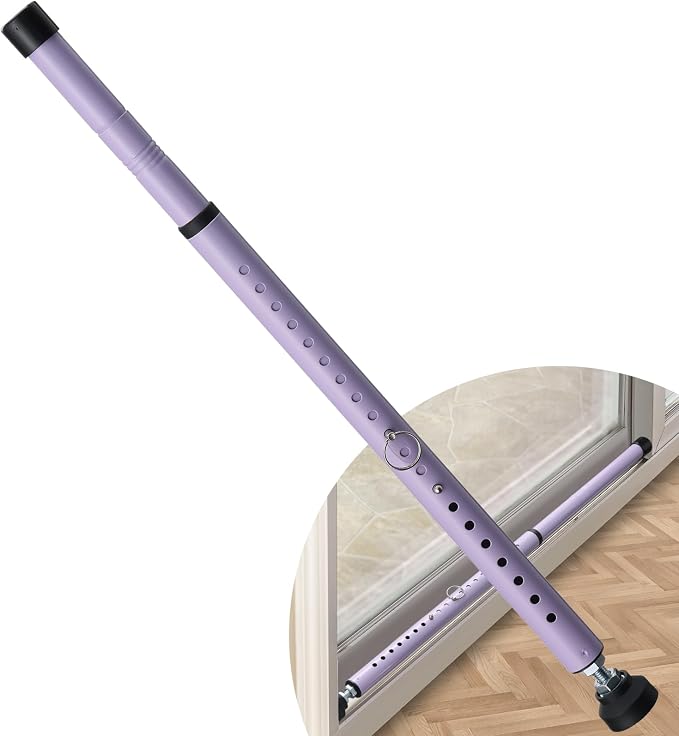 Sliding Door Security Bar, 17.7-50.5inch Heavy Duty Adjustable Sliding Patio by diig