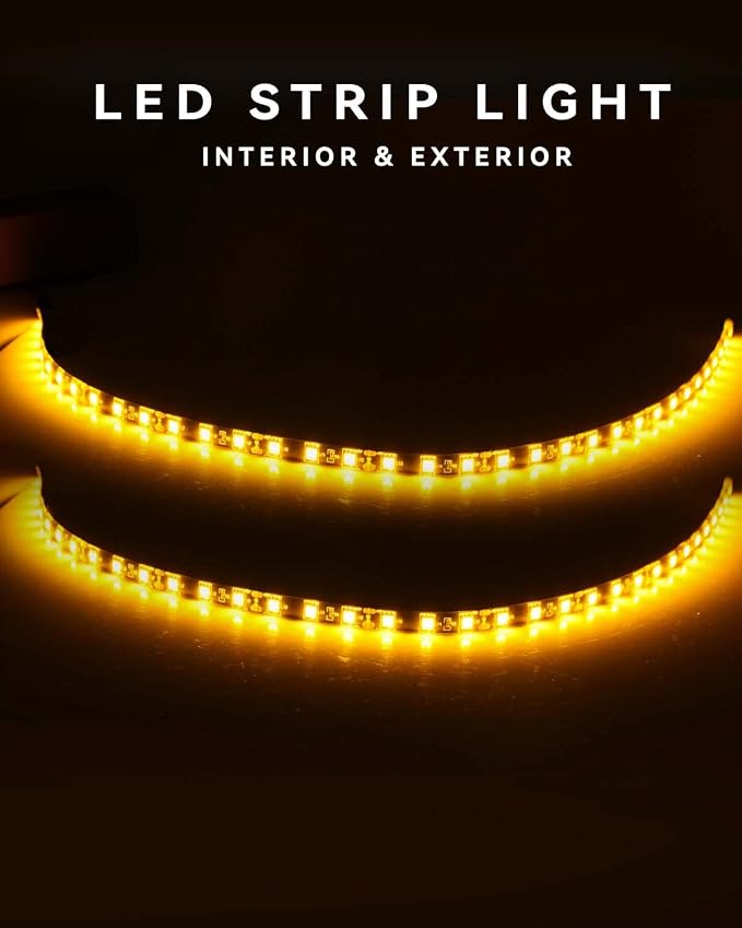 Keiurot 12V Led Light Strip for Cars 24Inch Connectable & Waterproof, - Image 7