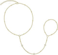 Gold Bracelets Set for Women Non Tarnish Trendy,14K Gold Plated Dainty Stackable Paperclip Cuban Link Chain Bracelets, Simple Cute Cuff Bracelets Jewelry Set Adjustable 7"+2"