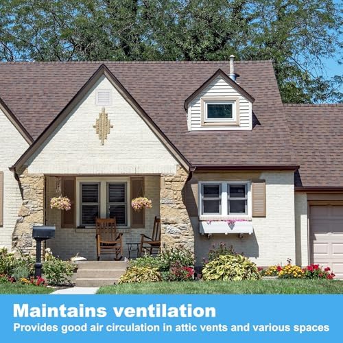 PATIKIL 10 x 18 Inch Gable Vent, 16 x 8 Inch Duct Opening Size - Image 6