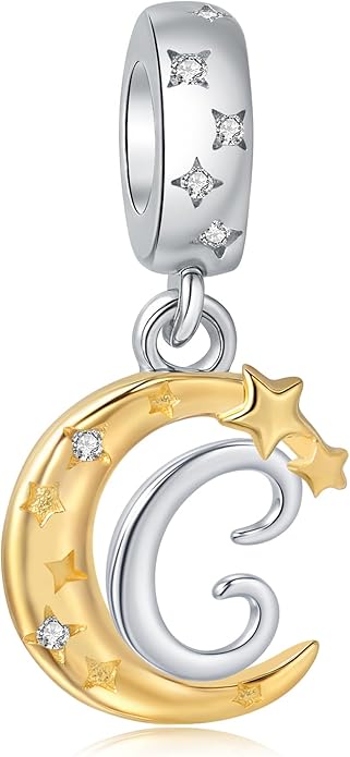 925 Sterling Silver Letter Charms fit Pandora Charms Bracelets fit Women Christmas Birthday Gift