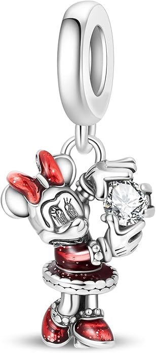 LIGHTDOG 925 Sterling Silver Charm fits Pandora Charm Bracelet Necklaces Pendant Bead Charms Jewelry Gift for Women Family Friends