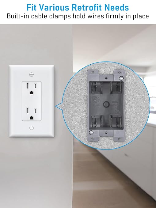 LEONLITE 14 Cubic Inch Single Gang Old Work Electrical Outlet Box | One Gang - Image 2