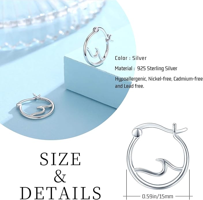 CHENGHONG Earrings for Women Girls 925 Sterling Silver Earrings Jewelry Gifts for Girls and Women