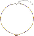 Women's Shell Starfish Boho Layered Beaded Necklace Choker for Summer Beach Vacation Gifts for Birthday/Anniversary/Christmas
