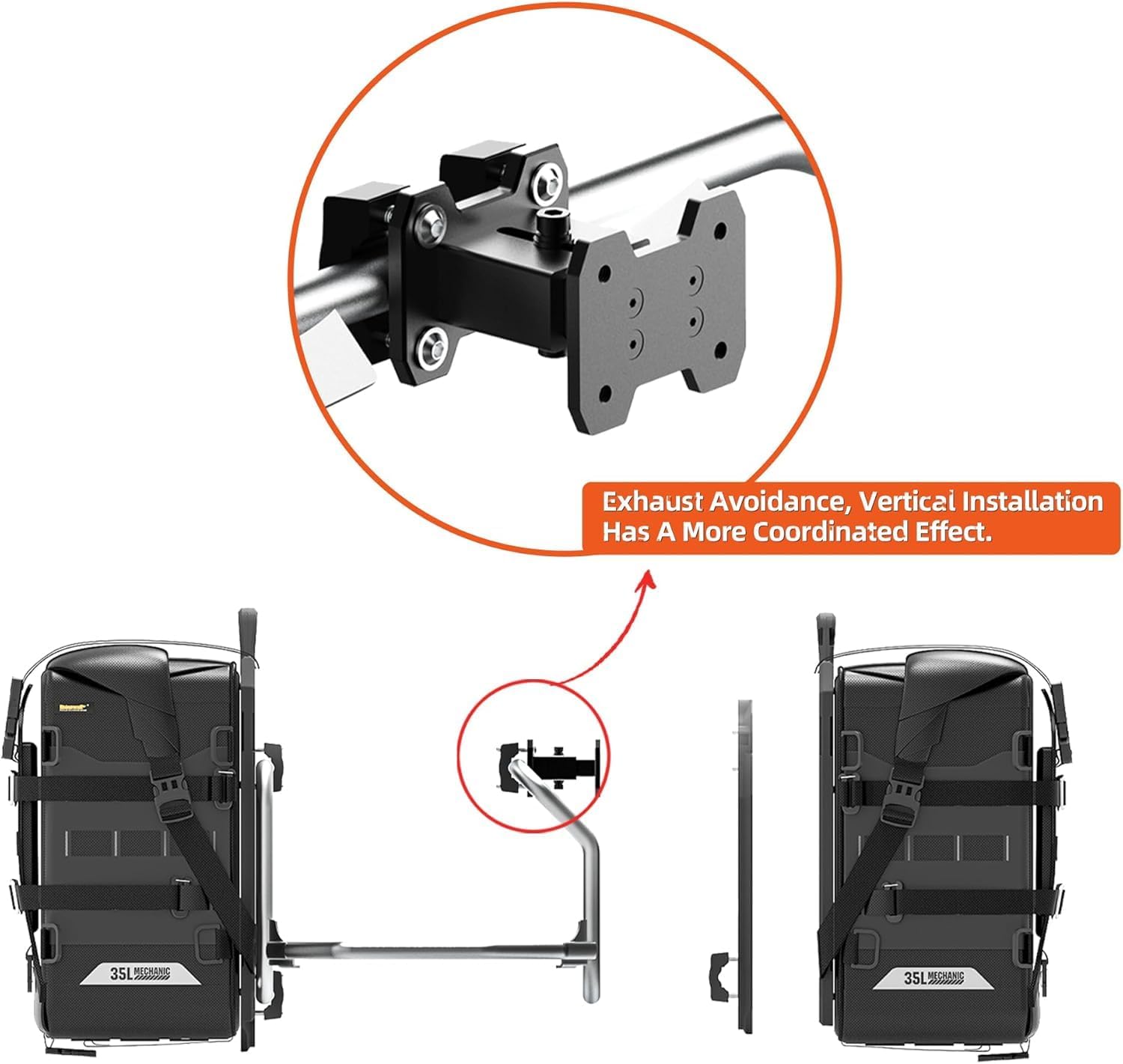 Rhinowalk Motorcycle Saddle Bag Extender