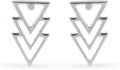 Boma Jewelry Sterling Silver Triangle Geometric Stud Earrings