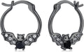 JUSTKIDSTOY Hypoallergenic Panda/Unicorn/Hummingbird/Dolphin Hoop Earrings for Women 925 Sterling Silver Animal Huggie Hoop Earrings Jewelry Gifts for Sensitive Ears