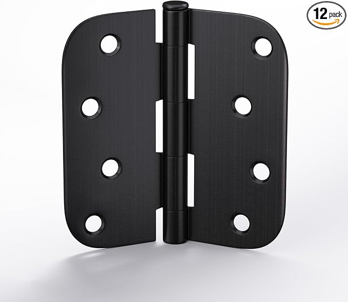 12 Pack goldenwarm 4 inch Oil Rubbed Bronze Door Hinges Exterior Door Hinges by goldenwarm