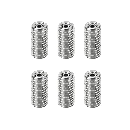 6Pcs Thread Adapter Sleeve Reducing Nut, M16 M to M12 F, 20mm Length | M16 x 2 by HIPICCO
