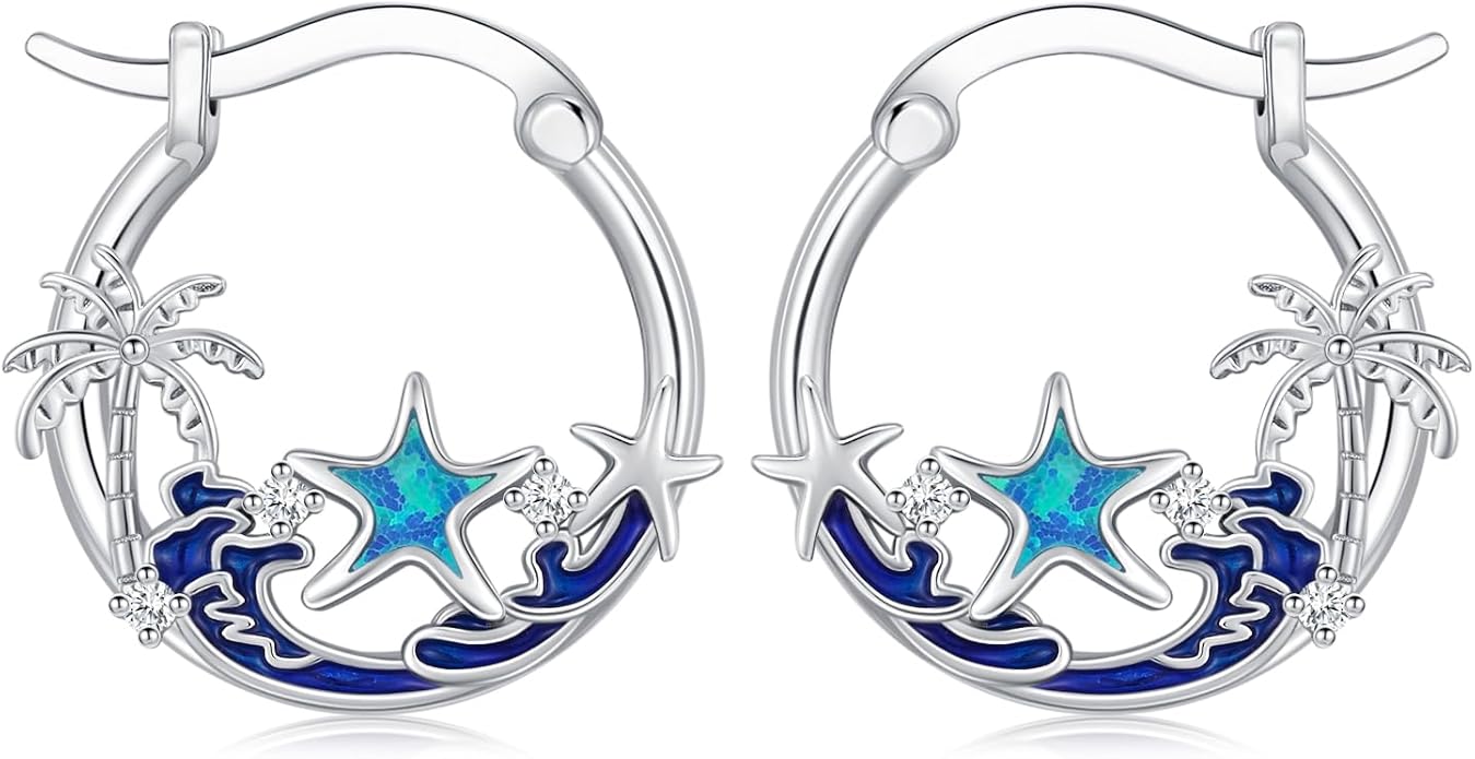 JUSTKIDSTOY Hypoallergenic Panda/Unicorn/Hummingbird/Dolphin Hoop Earrings for Women 925 Sterling Silver Animal Huggie Hoop Earrings Jewelry Gifts for Sensitive Ears