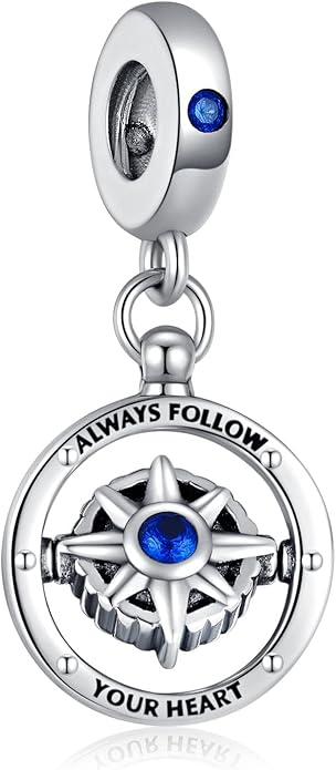 Birthday Fashion Love Heart Dangle Charm 925 Sterling Silver Charms fits Bracelets and Necklace Pendant Bead Charms Jewelry Present for Women Family Friends