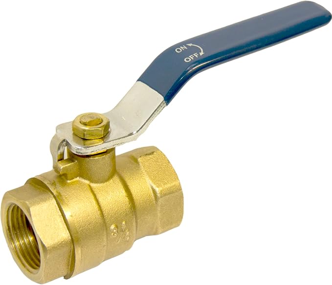 3/4 ball valve NPT Female Threaded Brass Ball Valve 3/4" Brass Body Ball Valve by Sphagaceae