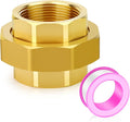 1PCS Brass Union，1-1/4" NPT Female x 1-1/4" NPT Female Brass Pipe Fitting by TAISHER