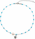 Women's Shell Starfish Boho Layered Beaded Necklace Choker for Summer Beach Vacation Gifts for Birthday/Anniversary/Christmas