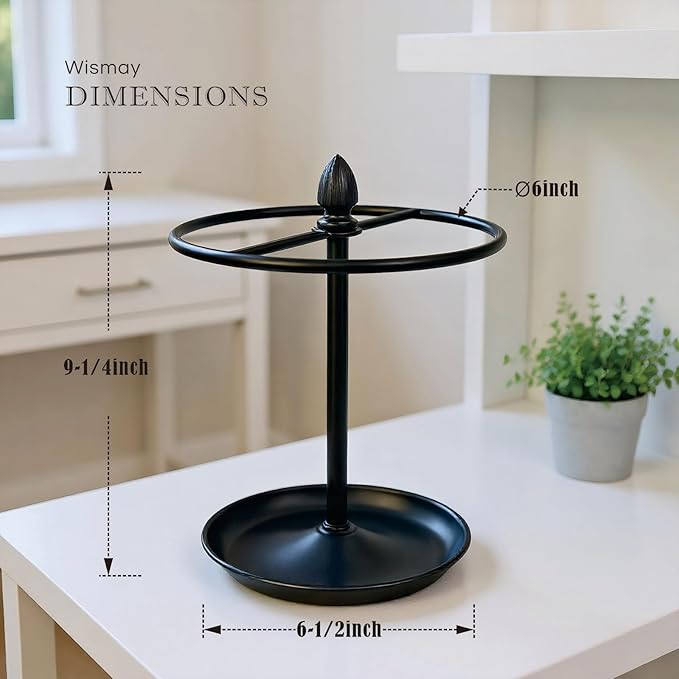 Sunglasses Organizer, Glasses Display Stand for 12 Pairs, Base Storage for Jewelry (Metal+Black)