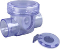 PVC Inline Check Valve, Thickened One Way Backflow Prevention Valve by Fafeicy