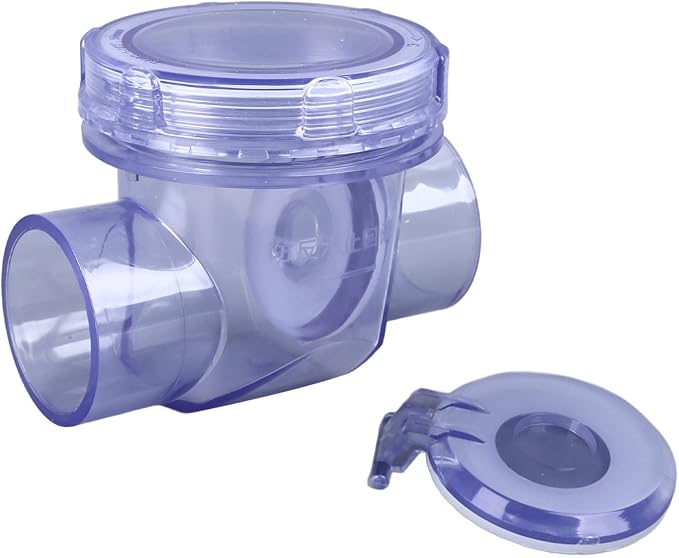 PVC Inline Check Valve, Thickened One Way Backflow Prevention Valve by Fafeicy