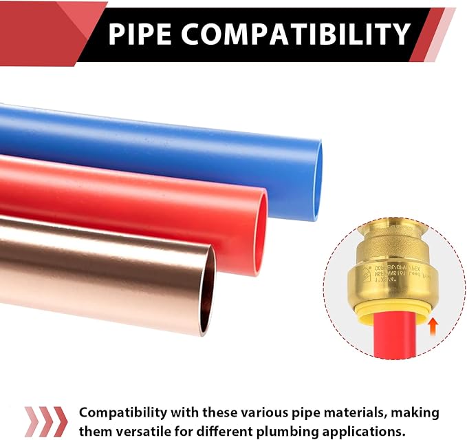 10piece EFIELD 1/2 Inch Straight Coupling Push-Fit Fitting | Connect Pex - Image 6