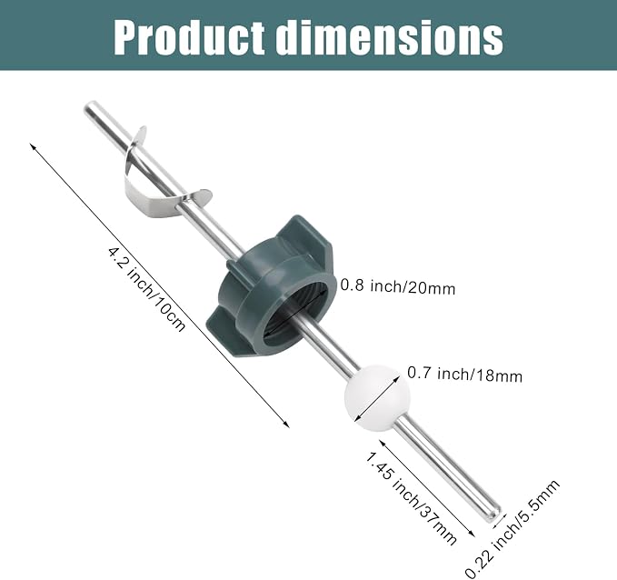 2pcs Sink Drain Parts, Lavatory Pop Up Center Piece Assembly - Image 2