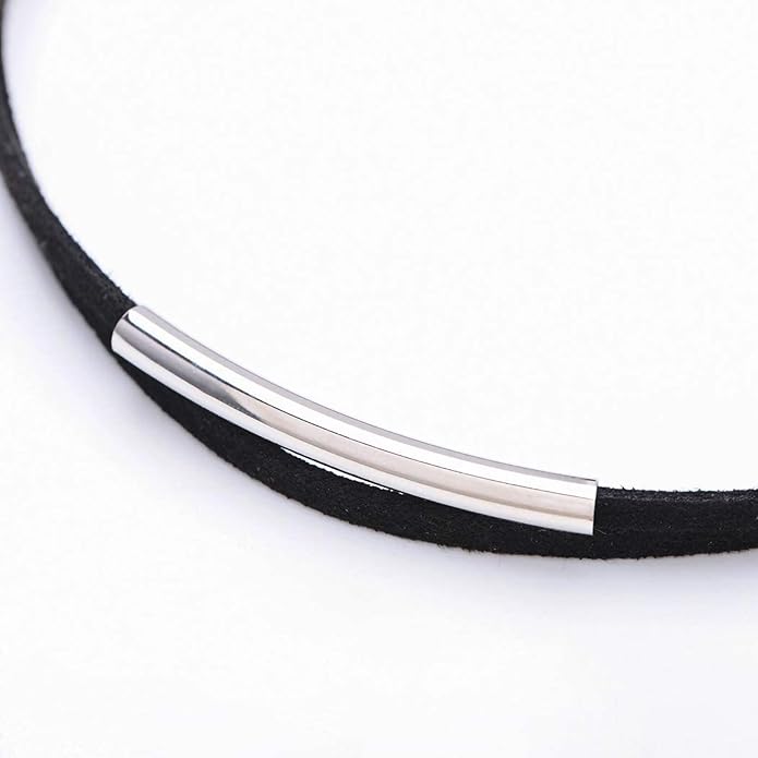 Fesciory Black Necklaces for Women, Adjustable Layered Velvet Leather Lace Collar Necklace, Goth Jewelry Gifts.