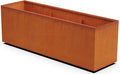 Large Rectangular Planter for Outdoor Plants – 6 FT Corten Steel Raised Garden by Plantercraft