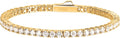 EcoGems Moissanite Tennis Bracelet for Women and Men – 18K White or Yellow Gold Plated Sterling Silver – Lab Grown D Color VVS Clarity Stones – Elegant Gift Box Included